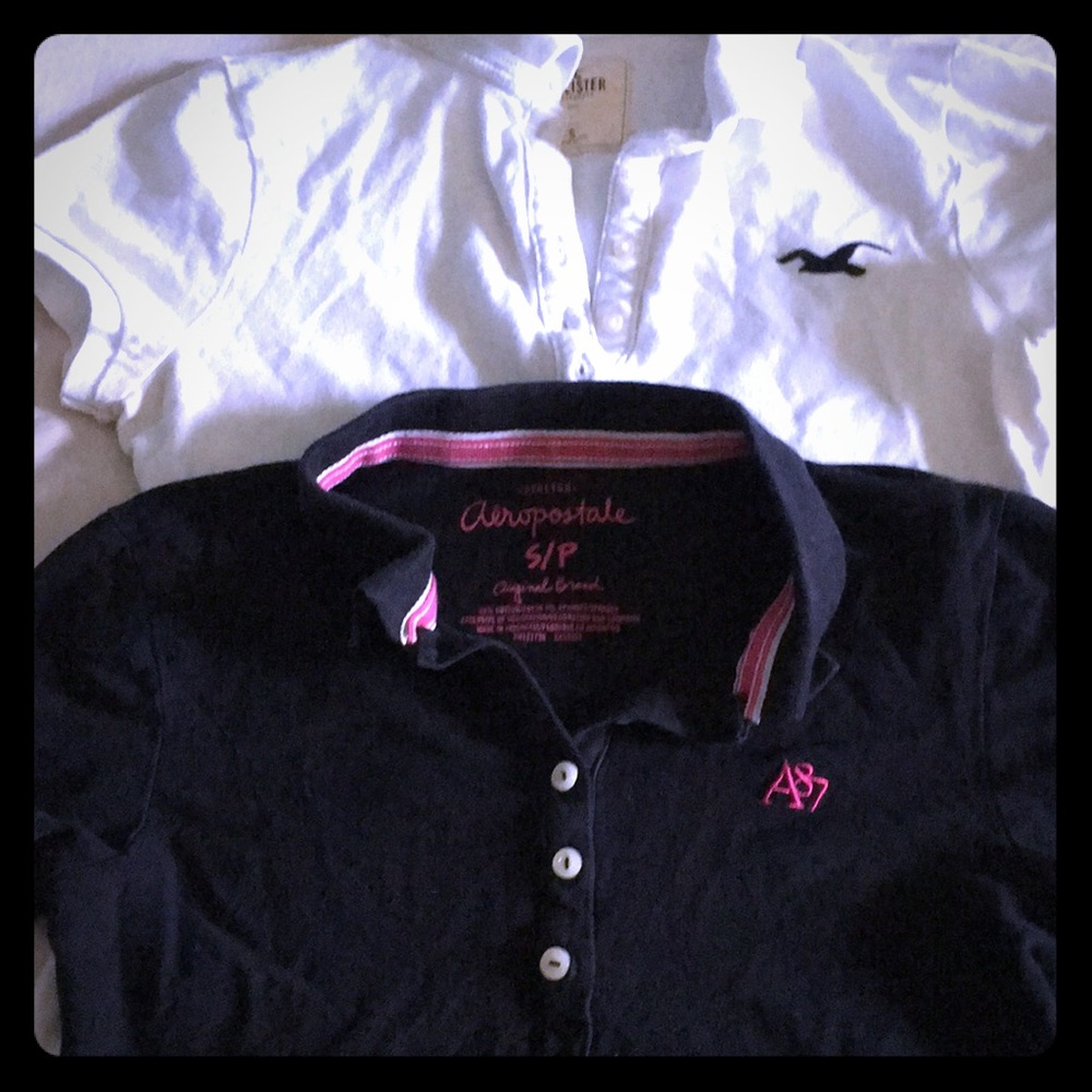 Hollister and Aeropostale polos